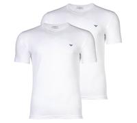 EMPORIO ARMANI T-Shirts Herren V-Ausschnitt Baumwolle weiß, 8 (XXL)