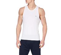 Emporio Armani Herren Tank Big Eagle Unterhemd, Weiß, S EU