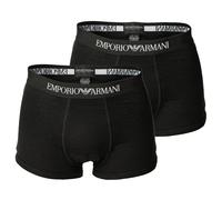EMPORIO ARMANI Herren Trunks, 2er Pack - SOFT TOUCH BAMBOO VISCOSE, Stretch Viskose M Schwarz