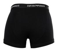 EMPORIO ARMANI Herren Trunks, 3er Pack - CORE LOGOBAND, Shorts, Stretch Cotton Weiß/Blau/Schwarz / L L Mehrfarbig