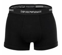 EMPORIO ARMANI Herren Trunks, 3er Pack - CORE LOGOBAND, Shorts, Stretch Cotton Weiß/Blau/Schwarz / S S Mehrfarbig