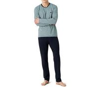 Emporio Armani Herren Yarn Dyed Stripes Long Pajamas Pyjama-Set, RIGA Marine/Marine, M
