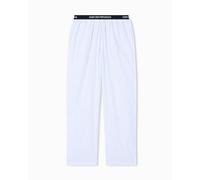 Emporio Armani Herren Yarn Dyed Woven Pants Pyjamaunterteil, blau, L