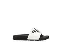 Emporio Armani Herrenhausschuhe bandeau slide meer schwimmbad beachwear artikel XVPS04 XN747 SCHUHE BEACHWEAR MADE IN ITALY, D287 White/Black/Black, 46