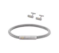 Emporio Armani Herrenset Armband Manschettenknöpfe Edelstahl, EGS3044SET