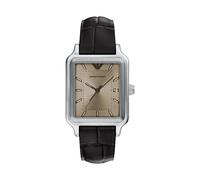 Emporio Armani Herren 36MM Silberfarbene Edelstahl Uhr, AR11756