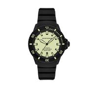 Emporio Armani Herren Analog Mechanisches Handaufzugswerk Uhr mit Silikon Armband AR60085