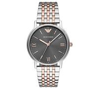 Emporio Armani Watch for Men, Quarz-Dreizeigerwerk und 41mm Gehäusegröße mit Edelstahlarmband