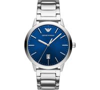 Emporio Armani Herrenuhr Edelstahl blau Herren