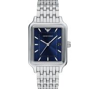 Emporio Armani Herrenuhr Edelstahl blau, silber Herren