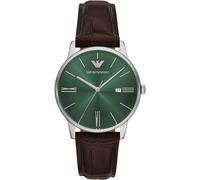 Emporio Armani Herren Analog Quarz Uhr mit Leder Armband AR11672