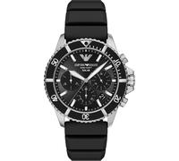 Emporio Armani Herrenuhr Edelstahl schwarz Herren