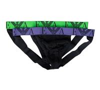 Emporio Armani 2er Set Stretch Cotton Jockstrap, Dunkelblau" L