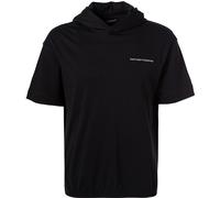 EMPORIO ARMANI Kapuzenshirt Herren Regular Fit Kurzarm Baumwolle blau, L