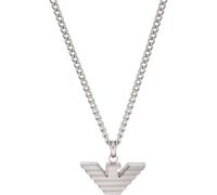 Emporio Armani mens Necklace, Edelstahl, Silver, Length: 525mm, Width: 24mm
