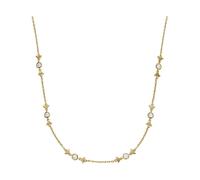 Emporio Armani Damen-Edelstahl- oder Sterlingsilber-Halskette mit Karabinerverschluss, Gelbgold