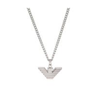Emporio Armani mens Necklace, Edelstahl, Silver, Length: 525mm, Width: 24mm