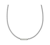 Emporio Armani Herren Silber-Ton Edelstahl Halskette, EGS3188040