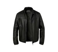 EMPORIO ARMANI Lederblouson Herren Stehkragen Lammnappa schwarz, 48 (S)