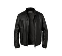 EMPORIO ARMANI Lederblouson Herren Stehkragen Lammnappa schwarz, 50 (M)