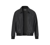 EMPORIO ARMANI Lederblouson Herren Umlegekragen Lammnappa schwarz, 48 (S)