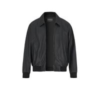 EMPORIO ARMANI Lederblouson Herren Umlegekragen Lammnappa schwarz, 56 (XXL)