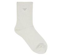 Emporio Armani Lurex Damensocken, kurz, Weiß, weiß, Einheitsgröße