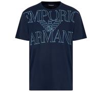 EMPORIO ARMANI Man Bold Logo Rundhals T-Shirt Blau L, Armani Blu, L