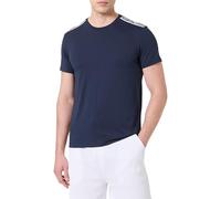 EMPORIO ARMANI Man Logo Tape Rundhals T-Shirt Blau S, Armani Blu, S
