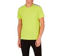Emporio Armani Man Logo Tape Rundhals T-Shirt Grün XL, Neongrün (Lime Punch), XL