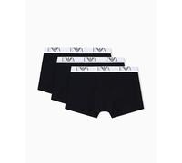 Emporio Armani Herren-Trunks 3er-Pack Baumwolle Schwarz XXL
