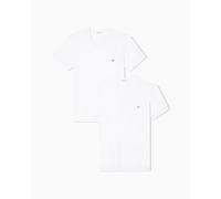 Emporio Armani T-Shirts Herren V-Ausschnitt Baumwolle Weiß – 4er Pack Größe S
