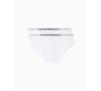 Emporio Armani Man's Soft Touch Bambusviskose, 2er-Pack, Weiß, Größe S, weiß/weiß, S