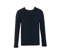 Emporio Armani Man's Tech T-Shirt, Wolle, langärmelig, Rundhalsausschnitt, Größe S, Normale Passform, Blau, Armani Blue, S