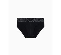 Emporio Armani MEGALOGO Slip für Herren, Schwarz, Größe L, Schwarz, L
