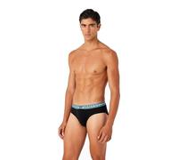 Emporio Armani Men's 3-Pack Mixed Waistband Brief, Black/Black/Black, XX-Large