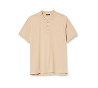 Emporio Armani Men's Eagle Patch Short Sleeve Shirt Polo, Sand Yellow, XL