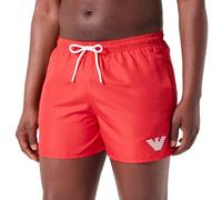 Emporio Armani Men's Essential Eagle Logo Swim Boxer, RED, 52