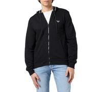 EMPORIO ARMANI Men's Iconic Terry Sweater, BLACK, S