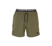 Emporio Armani Herren Logoband Boxer Swim Trunks, Military Green, 46