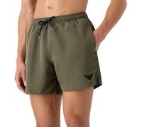 Emporio Armani Herren Logoband Boxer Swim Trunks, Military Green, 50