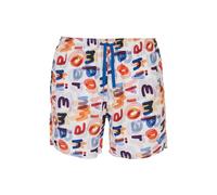 EMPORIO ARMANI Men's Macro Logo Swim Boxer, PRINTED WHITE, 50