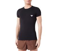 EMPORIO ARMANI Men's Shiny Logoband T-Shirt, BLACK, XL
