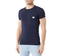 EMPORIO ARMANI Men's Shiny Logoband T-Shirt, MARINE, M