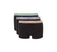 Trunks mit elastischem Label-Bund im 3er-Pack S men Black