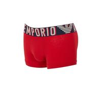 Emporio Armani Herren Stretch Cotton Megalogo Trunks, RED, S