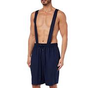 Emporio Armani Men's Superfine Linen Blend Shorts Bermuda, Navy Blue, M
