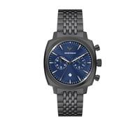 Emporio Armani Chronograph Edelstahl grau Herren