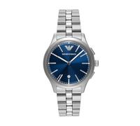 Emporio Armani Montre Pour Homme, Chronographe 3 Sous Cadrans à Quartz et boîtier de 41mm Avec Bracelet en Acier inoxydable ou en Cuir