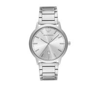 Emporio Armani Herrenuhr Edelstahl silber Herren